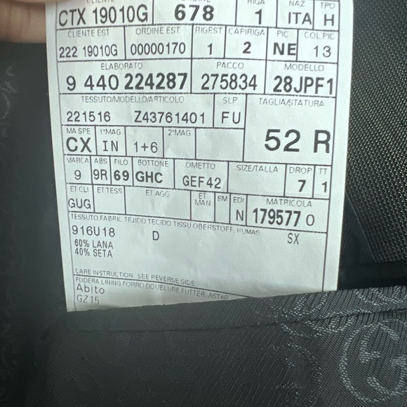 Men’s Gray Gucci Suit - Picture 3 of 5